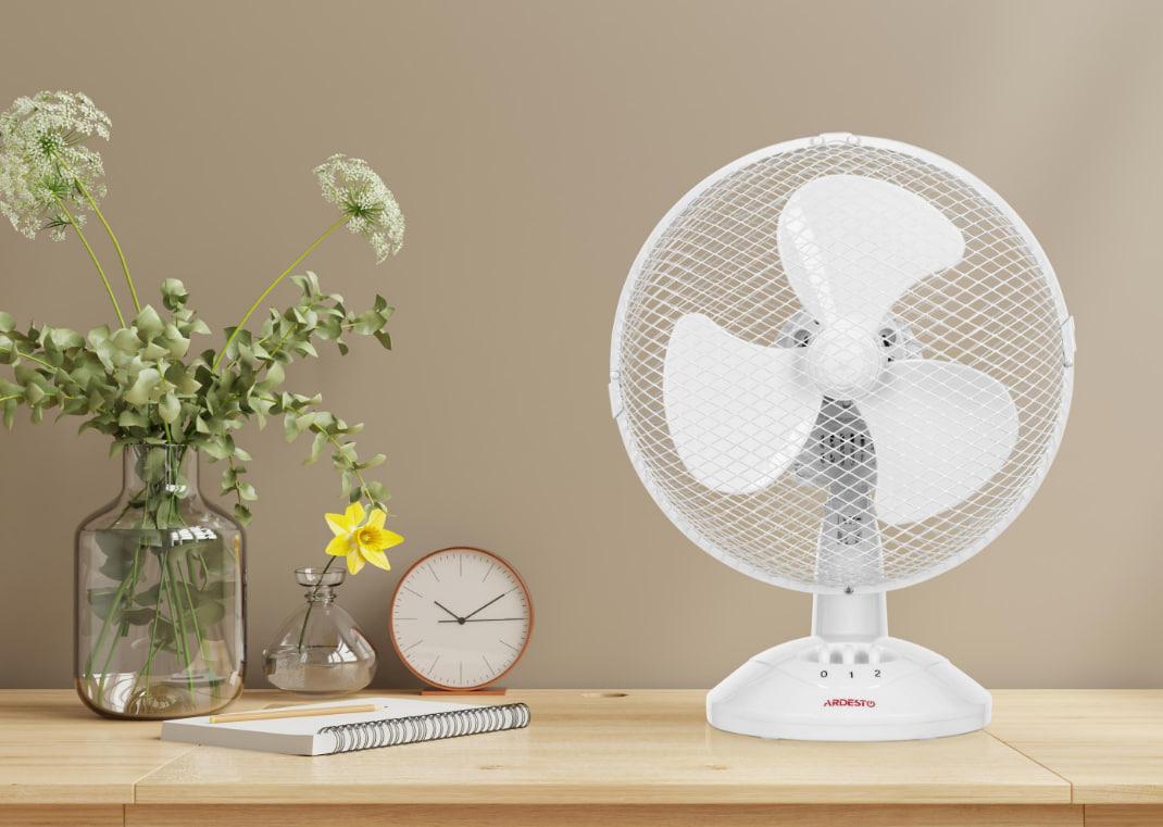 Настольный вентилятор Ardesto FT-23A 23 см Белый (iz16853) - фото 5