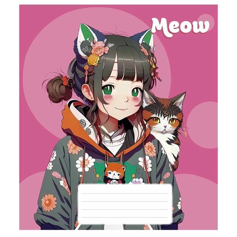 Зошит учнівський "Kawaii" 048-3302L-4 у лінію 48 аркушів