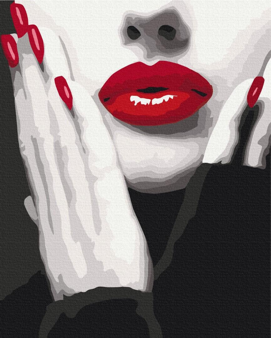 Картина по номерам Brushme Еффектный красный 48x60 см (BS51491L)