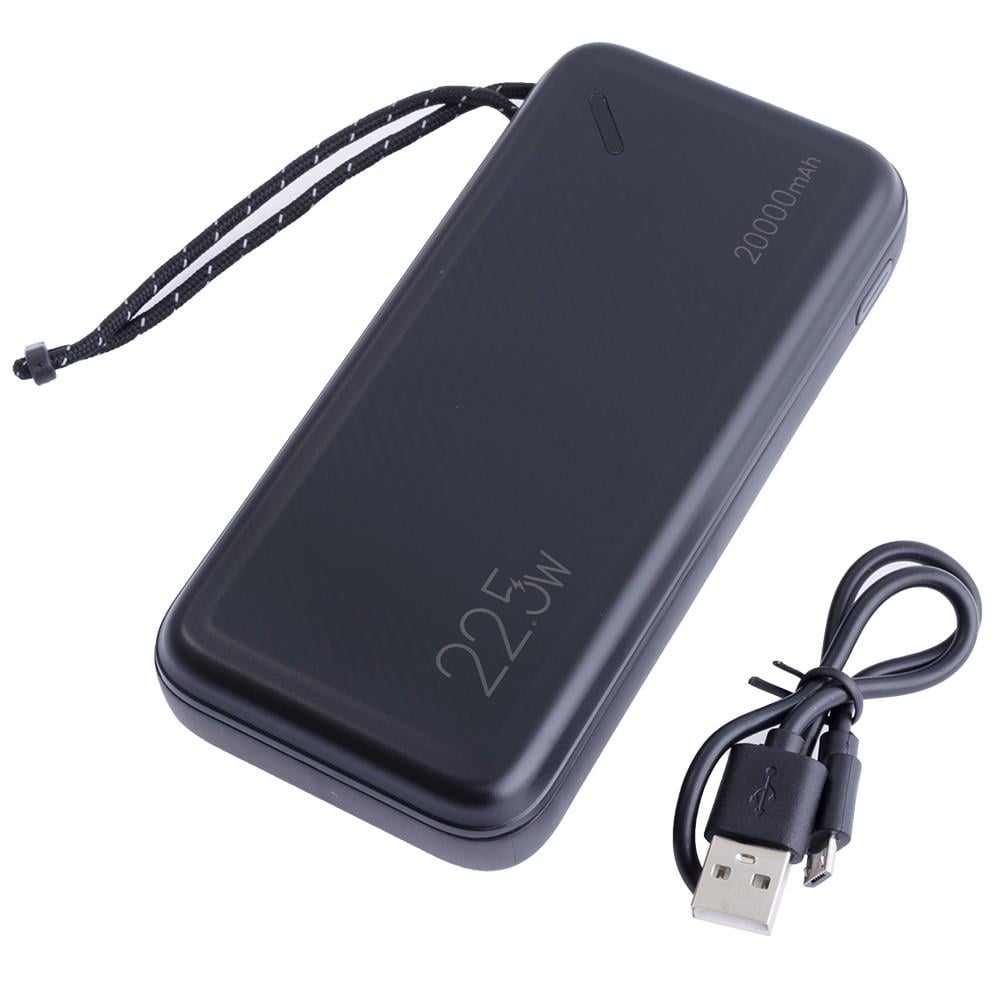 Повербанк Usams US-CD168 20000 mAh 74Wh PB60 Dual QC3.0+PD Черный (21-31-185141) - фото 1