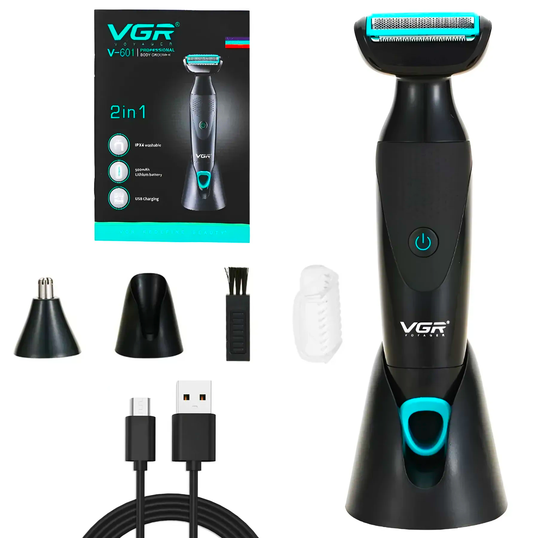 Триммер аккумуляторный VGR V-601 USB (25590903)