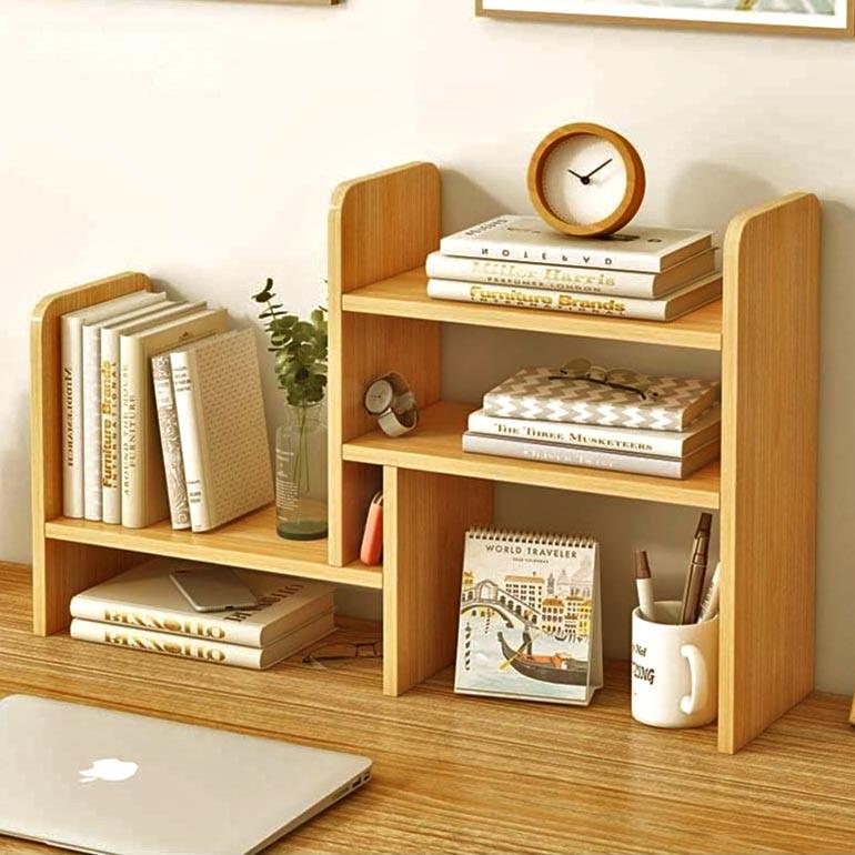 Полка книжная настольная из дерева Видарис Карри (КПА-031903)