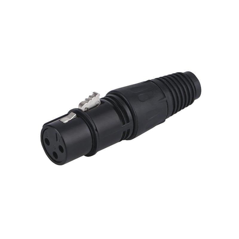 Гнездо XLR HY1.4814 3pin на кабель Черный (A262024) Гнездо XLR HY1.4814 3pin на кабель Черный (A262024)