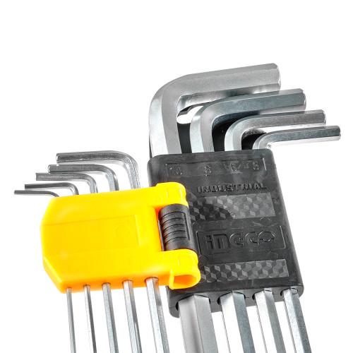 Набір ключів шестигранних INGCO 9 шт. 1,5-10 мм (26771509) - фото 3