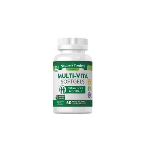 Мультивитамины Multi-Vita Vitamins & Minerals 60 Rapid Release Liquid Softgels