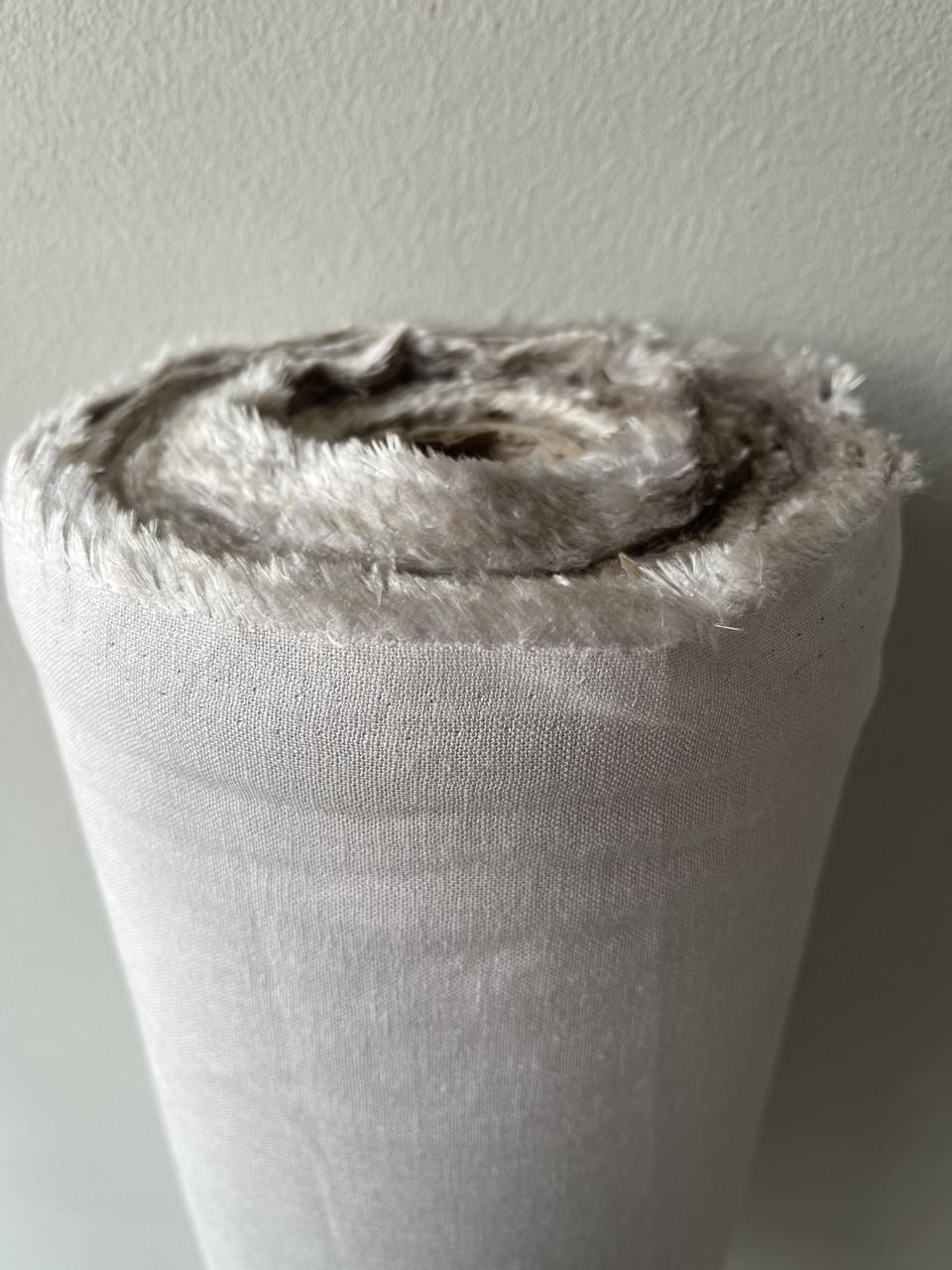 Ткань костюмная LINEN PLUS льняная 143 см 530 Светло-серый - фото 4