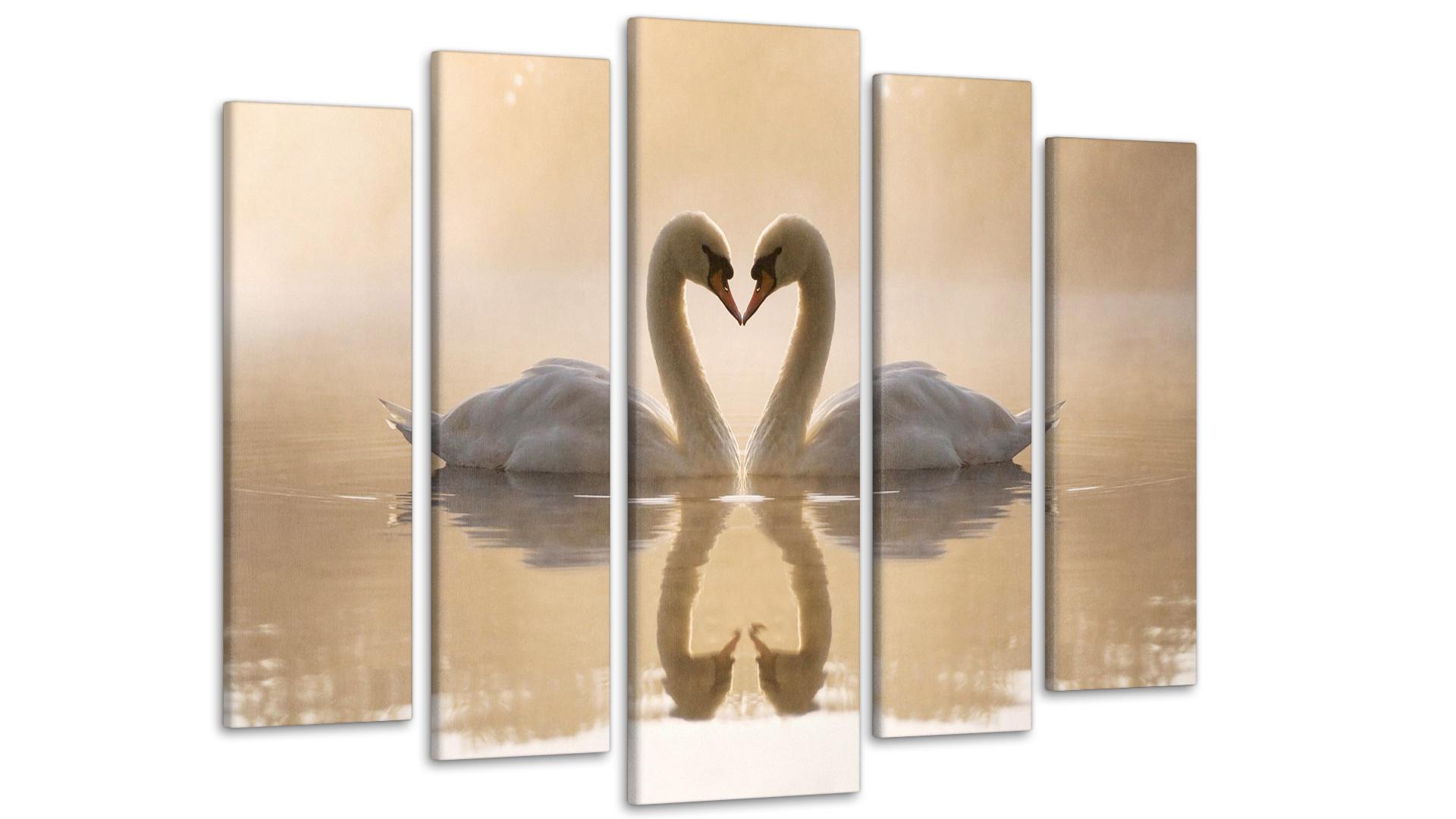 Модульная картина Лебеди 80х118 см (Art-193_5)