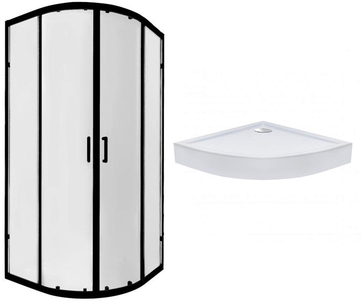 Душова кабіна Qtap Taurus/Robin TAUBLA1099AC6SET 90x90x202 см Чорний (124533) - фото 3