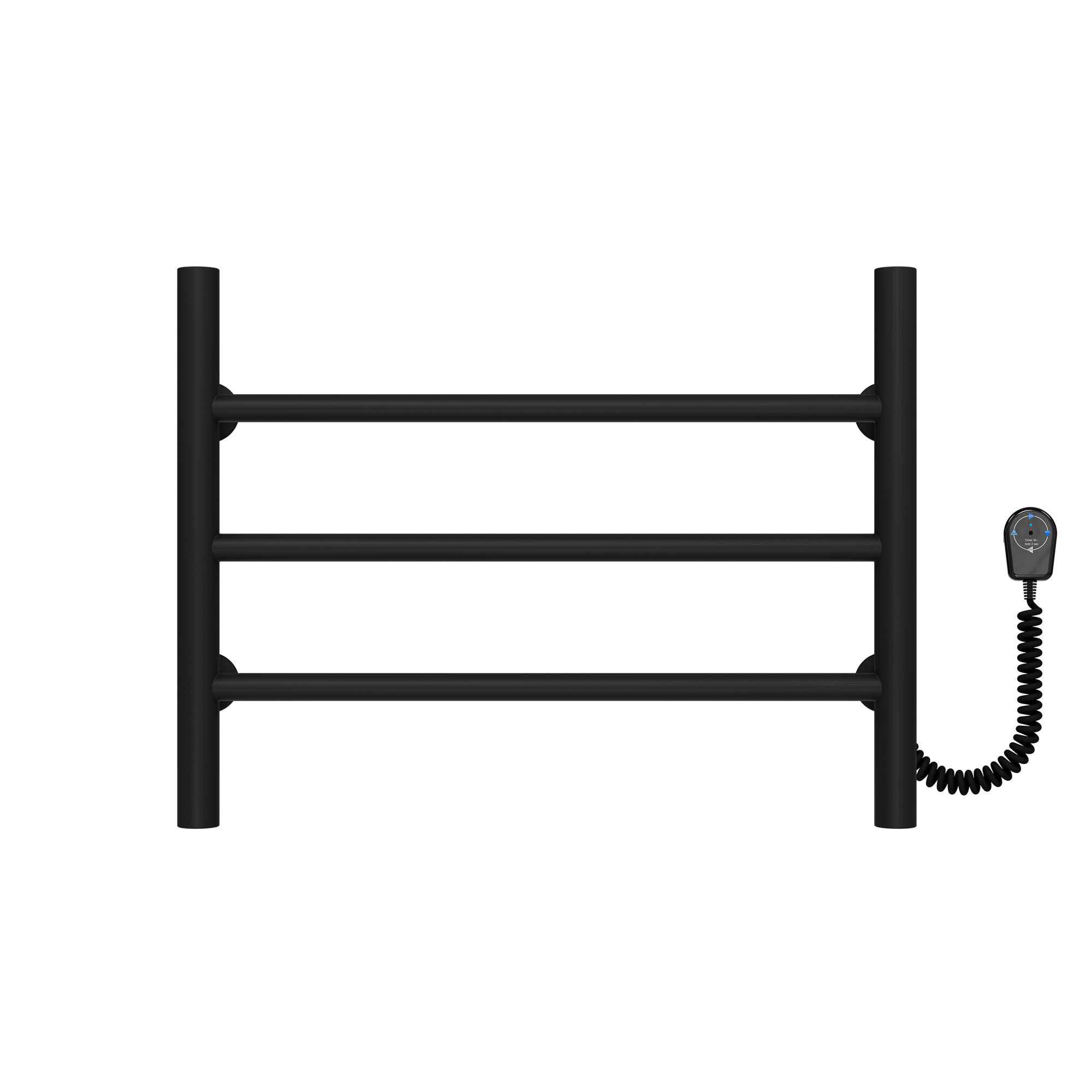 Полотенцесушитель электрический Deffi Орион П3 EF16 правое подключение нержавеющая сталь 500х400 мм Черный (C.OR.40.50.3.E.B.R.5)