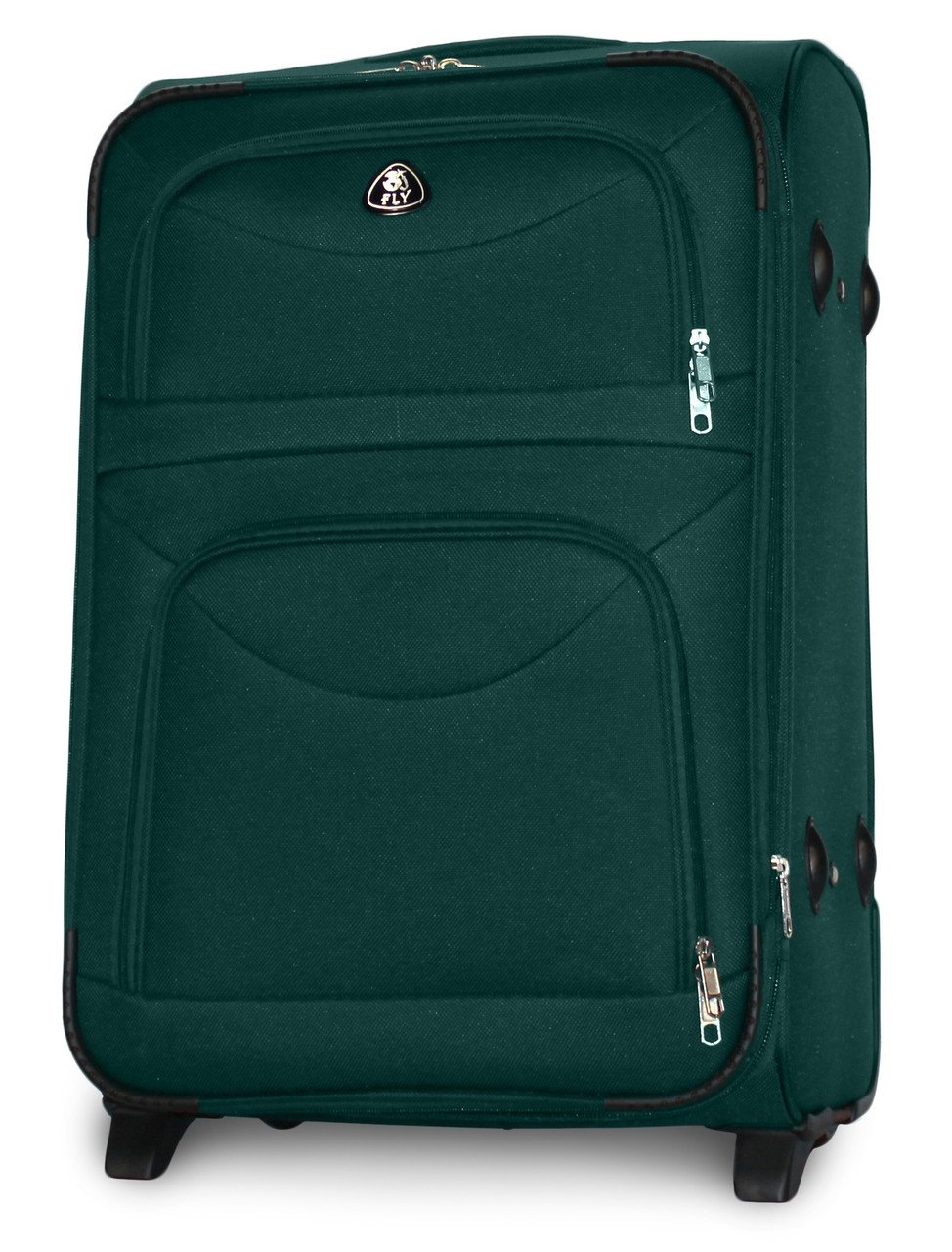 Валіза тканинна Fly 6802 середня на 2 колесах 64х43х27 см 60 л Зелений