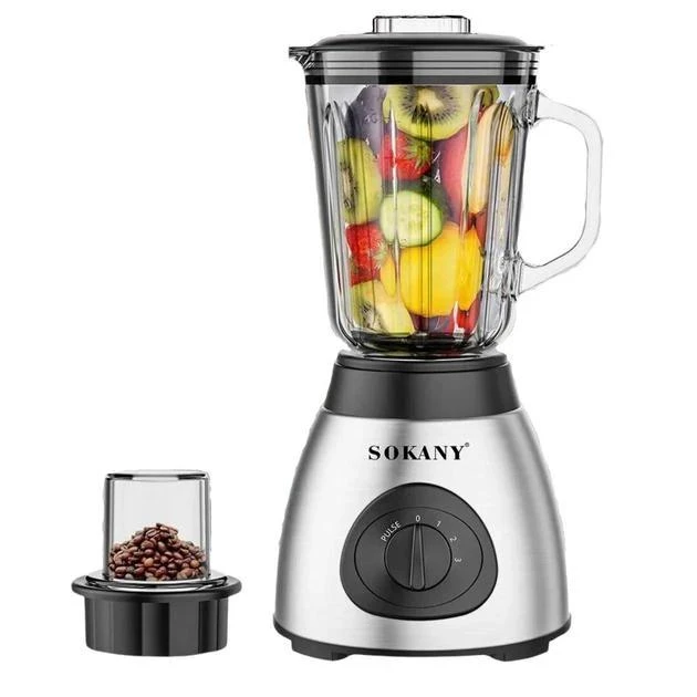 Блендер многофункциональный SOKANY SK-148 чаша 1,5 л с кофемолкой 400 Вт