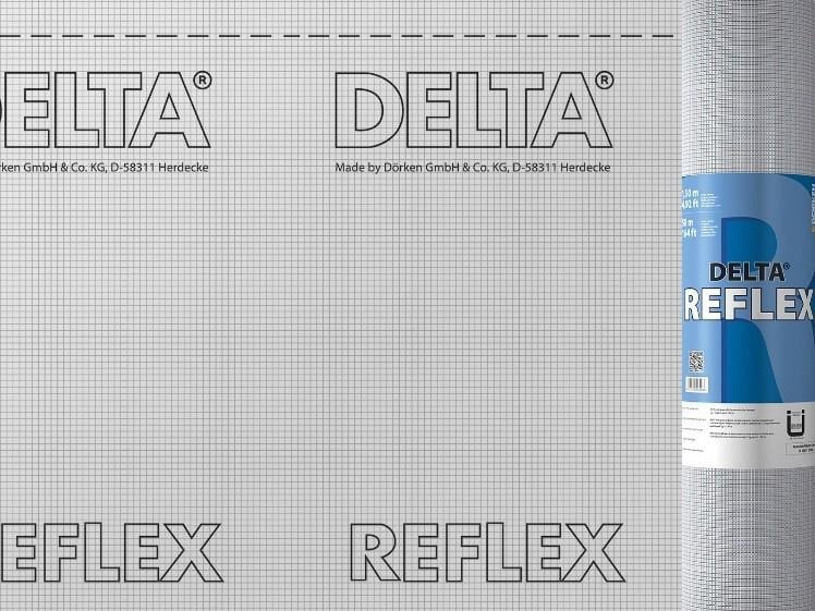 Пленка для пароизоляции Dorken Delta Reflex 1,5х50 м.пог рулон 75 м2 (62147)