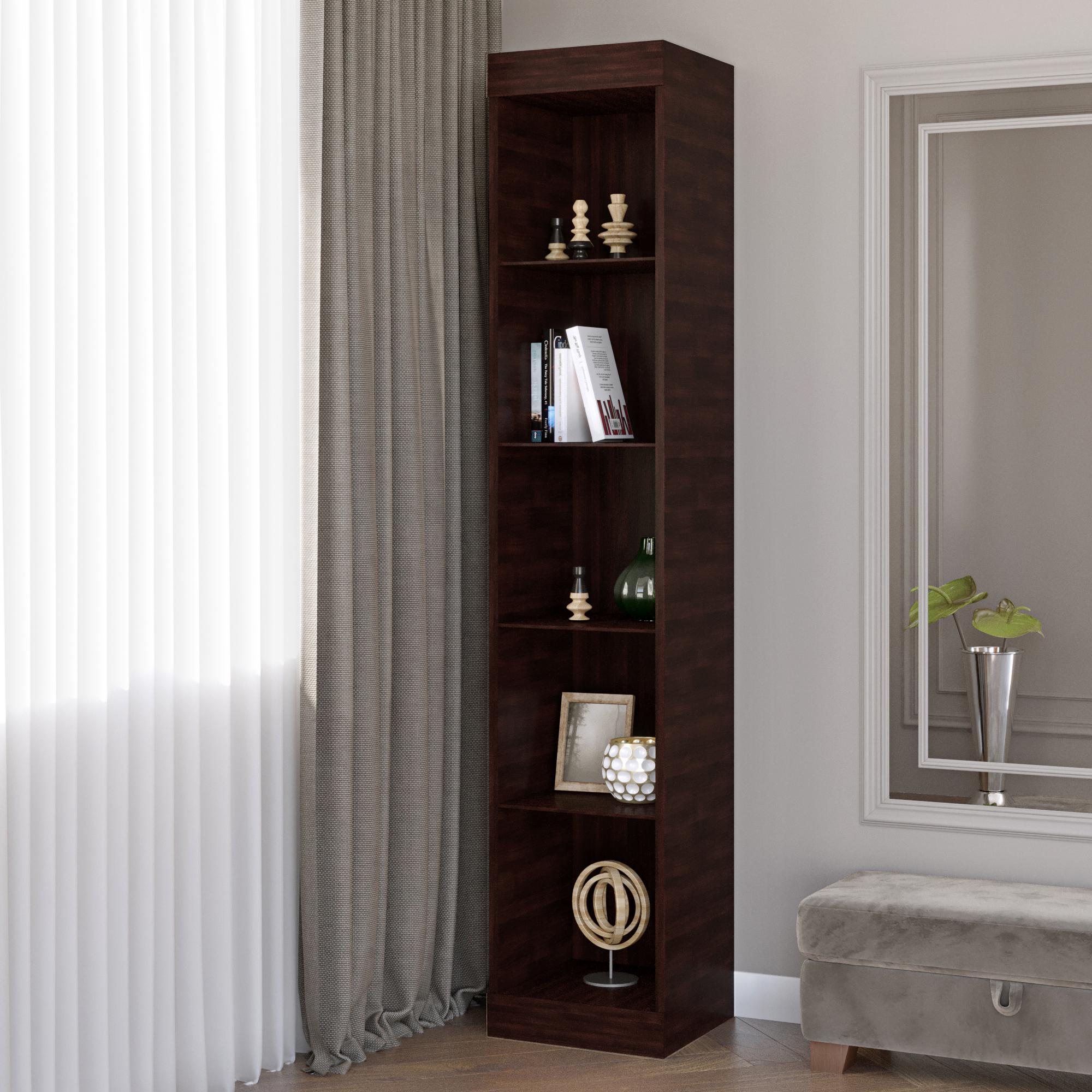 Шкаф-пенал открытый Эверест Соната 205х40х38 см Венге темный (DTM-2286) - фото 2