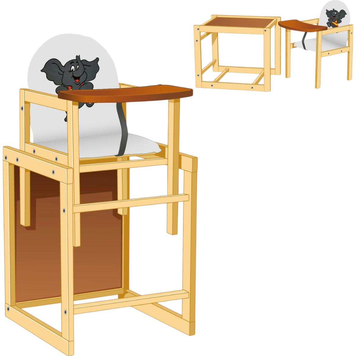 Стульчик для кормления Мася Слоник Белый (№2016) - фото 6 Стульчик для кормления Мася Слоник Белый (№2016) - фото 6