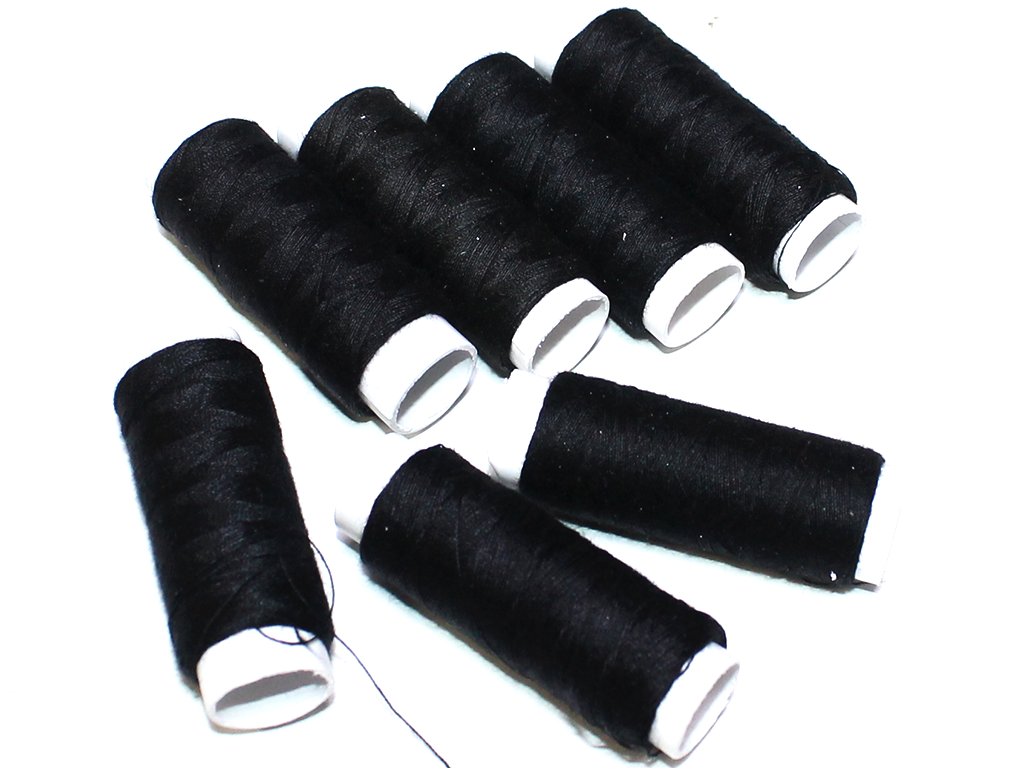 Нитки №40 Китай 10 шт. Чорний - фото 2 Нитки №40 Китай 10 шт. Чорний - фото 2