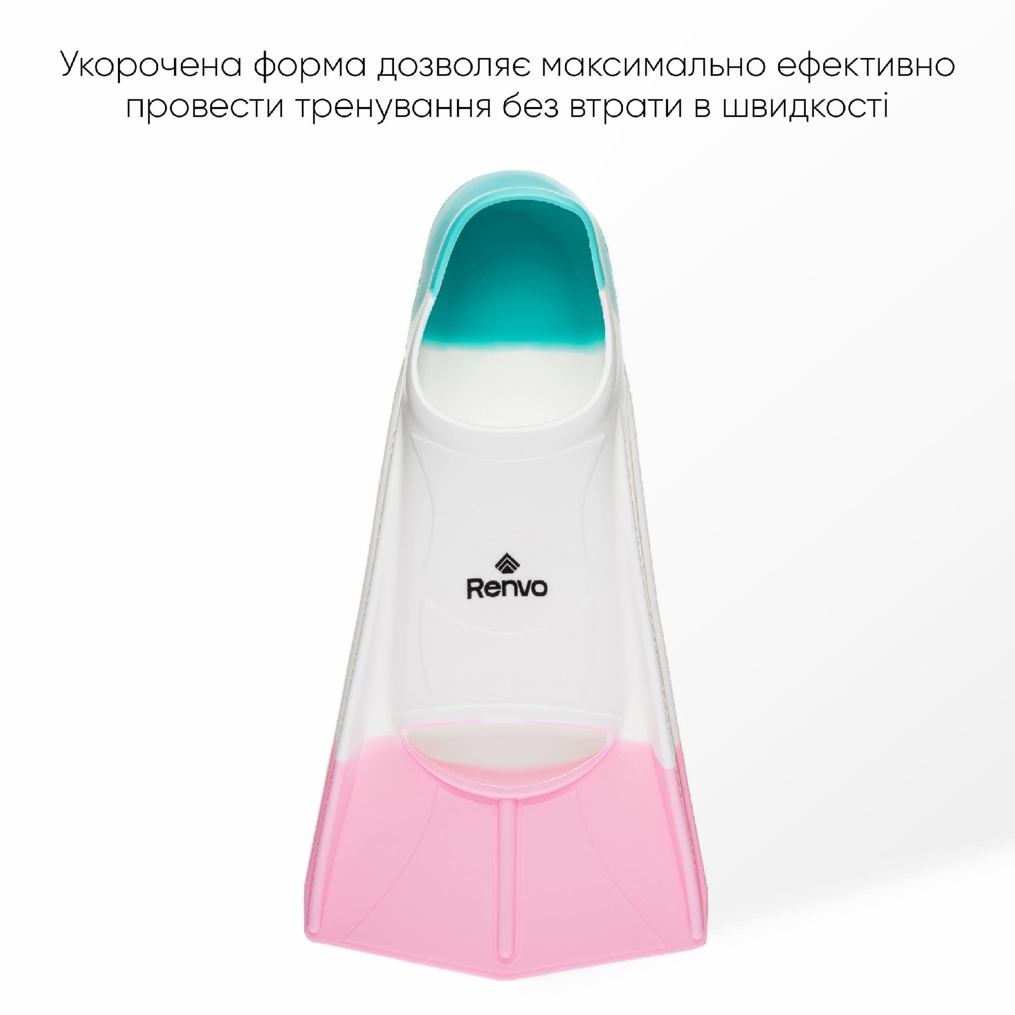 Ласти короткі для тренування в басейні Renvo Frio із закритою п'ятою р. 33-35 Різнокольоровий (SF100-65 33-35) - фото 3 Ласти короткі для тренування в басейні Renvo Frio із закритою п'ятою р. 33-35 Різнокольоровий (SF100-65 33-35) - фото 3