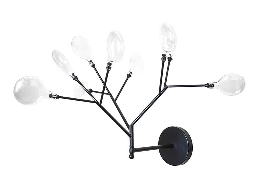 Бра Levistella 756LPR0031-9 BK+CL Черный/Прозрачный (LVS3590)