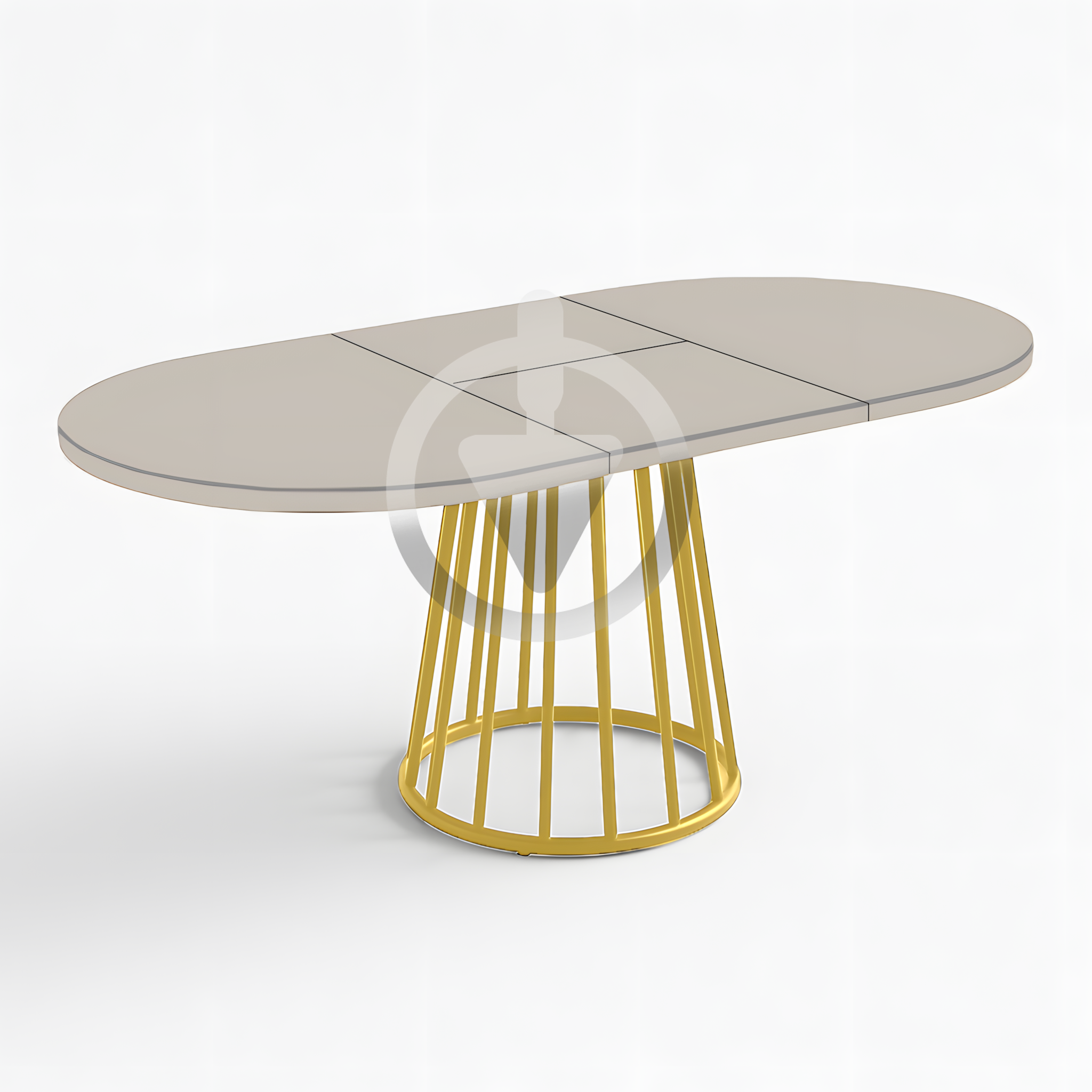 Стол кухонный раскладной RoMax Elegant Slide 80x80/110x80 см Loft Кашемир/Золотой - фото 3 Стол кухонный раскладной RoMax Elegant Slide 80x80/110x80 см Loft Кашемир/Золотой - фото 3