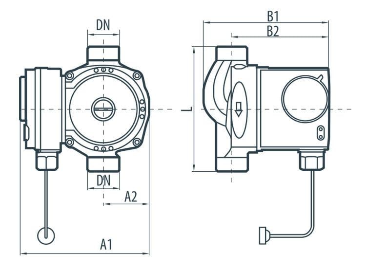 Циркуляційний насос для опалення з терморегулятором NPO BPS 25-4G-180 чавунний корпус 180 мм Помаранчевий (4123NP79) - фото 3 Циркуляційний насос для опалення з терморегулятором NPO BPS 25-4G-180 чавунний корпус 180 мм Помаранчевий (4123NP79) - фото 3