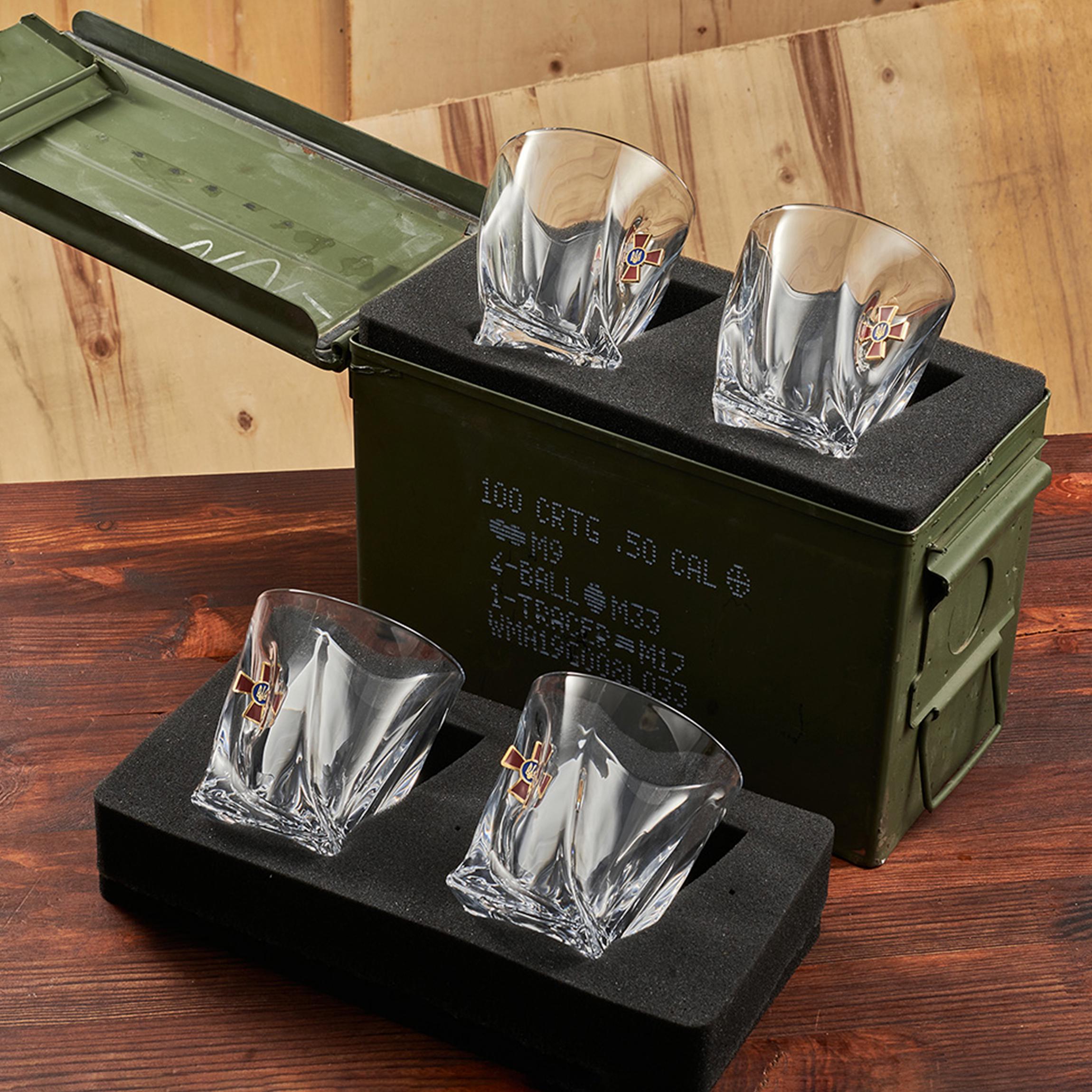 Набор VSKLO БК маленькие хрустальные стаканы ЗСУ (28918618)