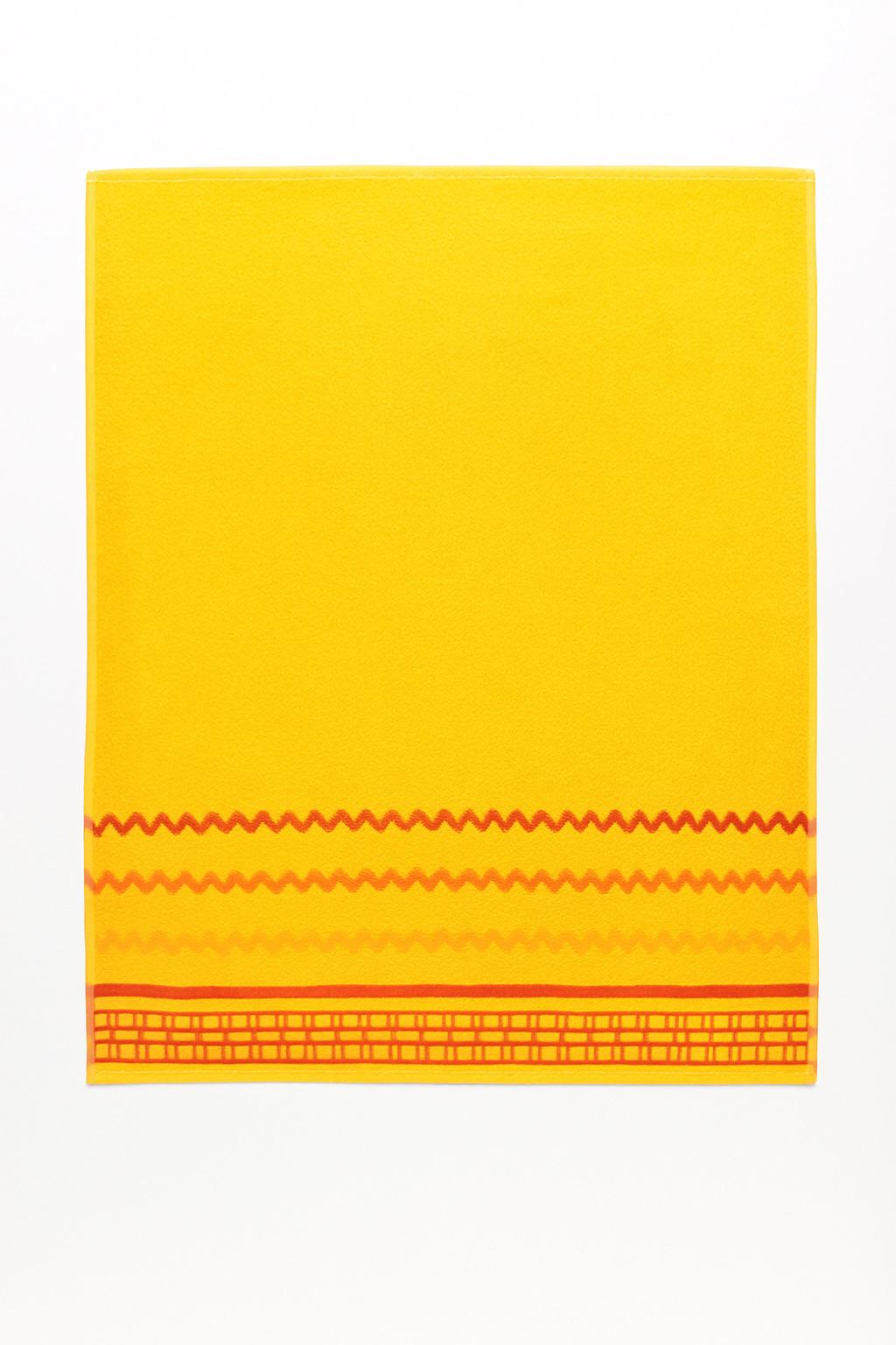 Полотенце махровое 70х140 см Желтый (4726) - фото 1