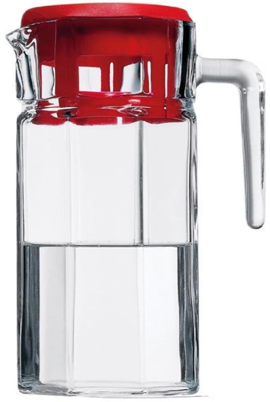Кувшин стеклянный Kosem Jugs с пластиковой крышкой 1 235 мл