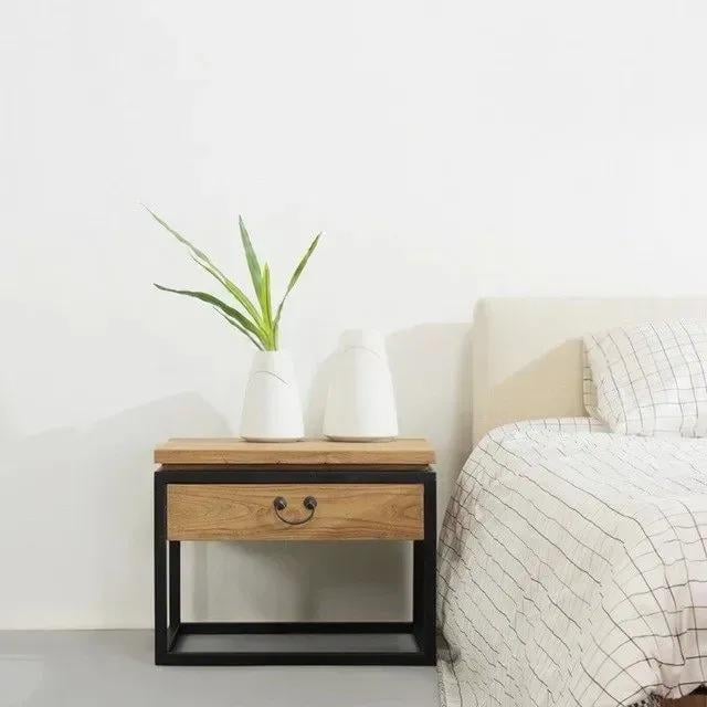 Тумба приліжкова EcoLoft IN-2595 в стилі лофт 500х480х450 мм