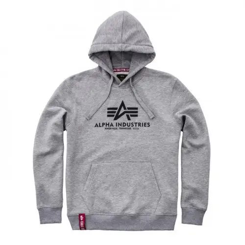 Худи Alpha Industries Basic Hoody Grey (178312/17GS) - фото 1