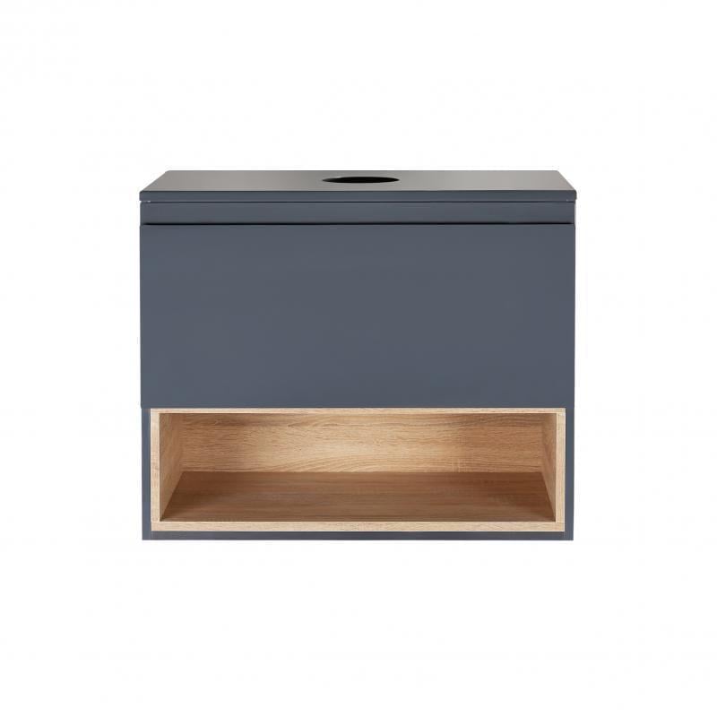Тумба подвесная со столешницей Q-tap Robin 600х476х437 Graphite/Whitish oak (QT1379TPН6002GWO) Тумба подвесная со столешницей Q-tap Robin 600х476х437 Graphite/Whitish oak (QT1379TPН6002GWO)