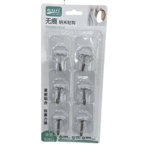 Гачки декоративні R89092 самоклеючі 6 шт. (13827390)