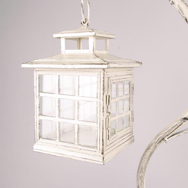 Подсвечник-фонарь Flora металлический 130 см Кремовый (39529) - фото 3 Подсвечник-фонарь Flora металлический 130 см Кремовый (39529) - фото 3