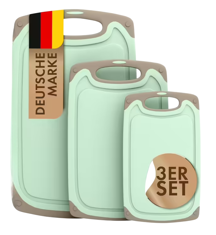 Набор разделочных досок Blumtal S/M/L 3 пред. Зеленый (2677102) Набор разделочных досок Blumtal S/M/L 3 пред. Зеленый (2677102)