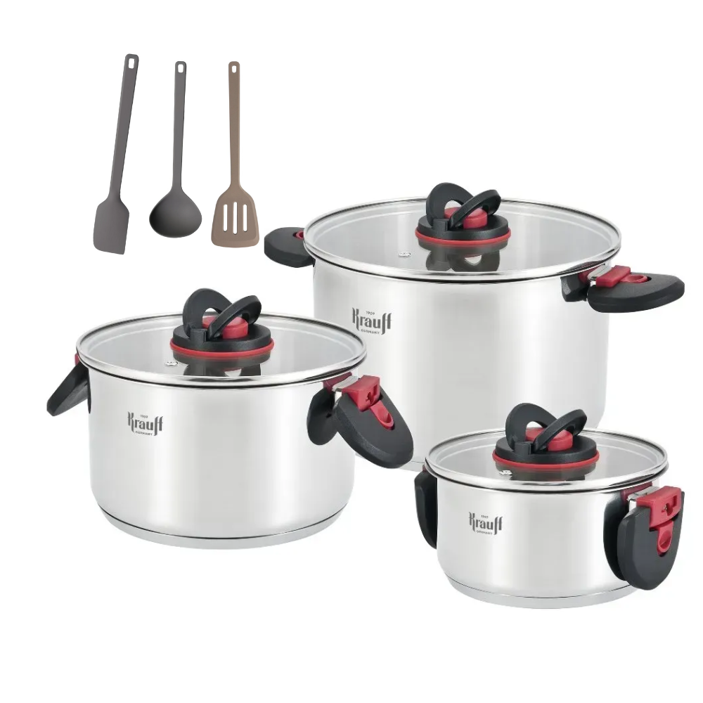 Набір каструль Krauff Prime Chef з набором кухонних аксесуарів (55-333-575)