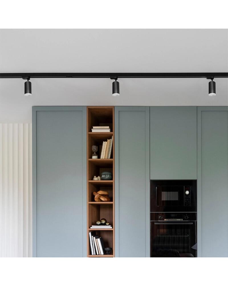 Трековий світильник Polux 327666 London GU10 1x10W IP20 Чорний - фото 3 Трековий світильник Polux 327666 London GU10 1x10W IP20 Чорний - фото 3