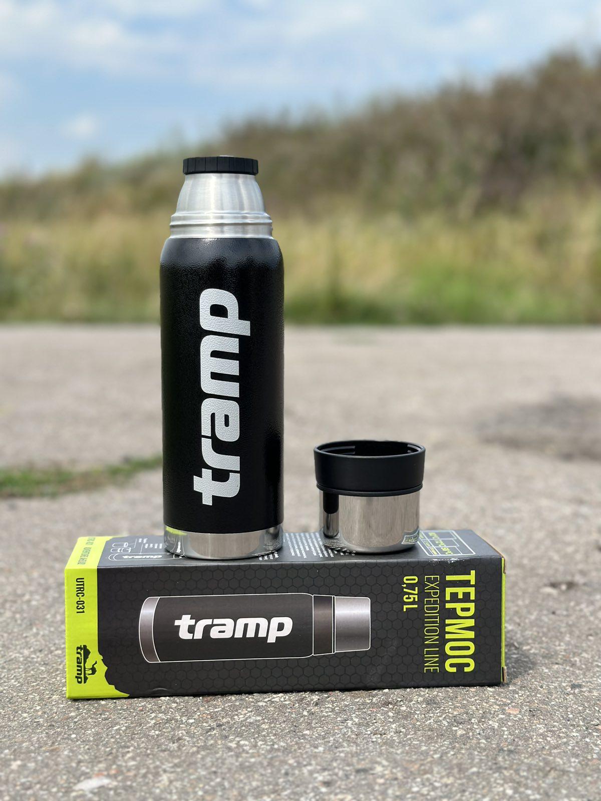 Термос для напитков Tramp expeditio с нержавейки держит 24 ч. 0,75 л (UTRC-031-black) - фото 3 Термос для напитков Tramp expeditio с нержавейки держит 24 ч. 0,75 л (UTRC-031-black) - фото 3