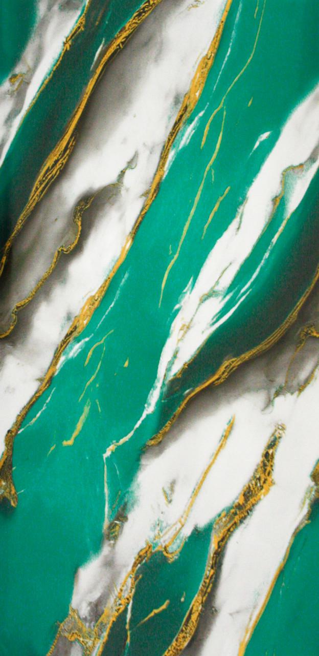 PET-панель самоклеющаяся глянцевая 600х300х2,5 мм Глубокий мятно-бирюзовый (VN3-116)