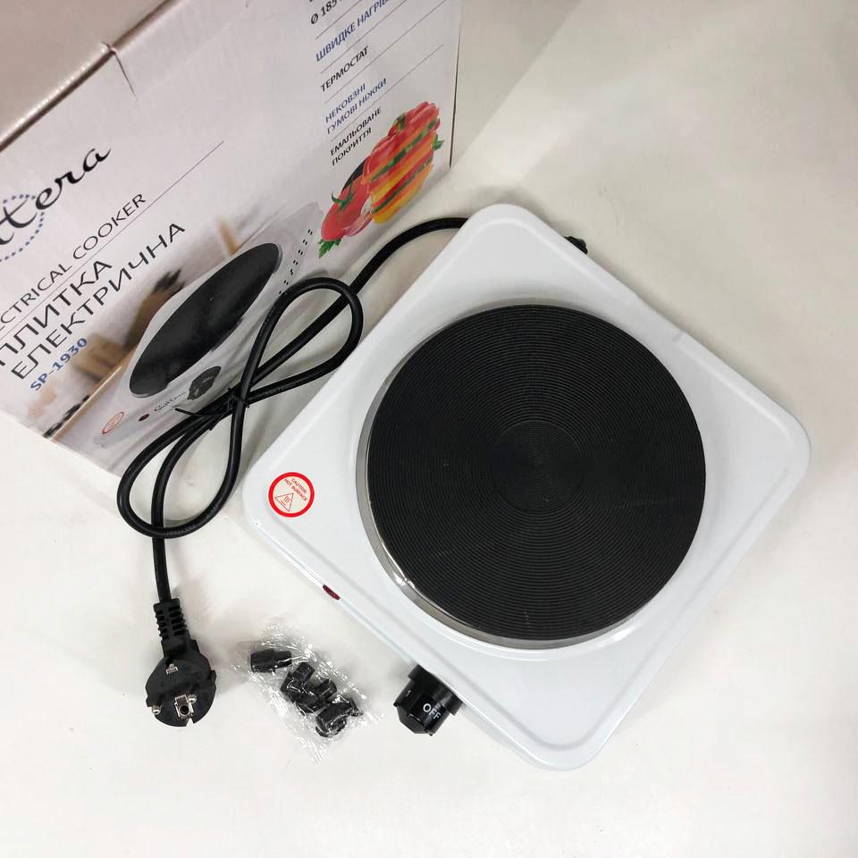 Плита электрическая Suntera SP-1930, электроплита 1 комфорка, электроплита кухонная Белый - фото 6 Плита электрическая Suntera SP-1930, электроплита 1 комфорка, электроплита кухонная Белый - фото 6