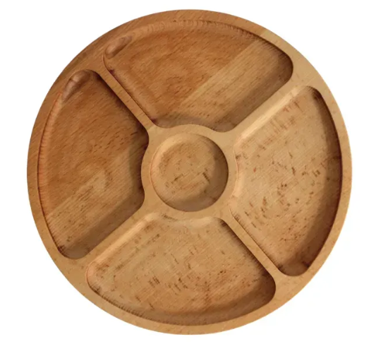 Менажница деревянная TASTE 28 см 5 секций