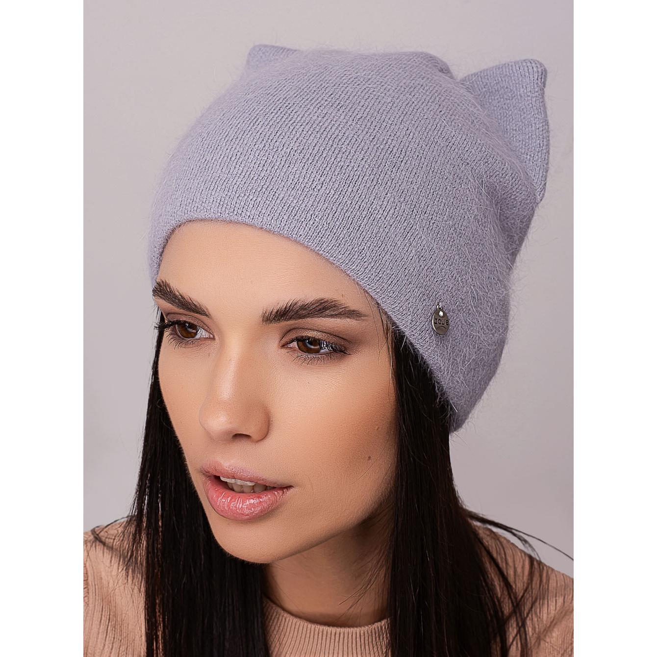 Шапка-кошка женская Leks БАГИРА ангоровая утепленная флисом с ушками без отворота one size Металл (273016) - фото 1 Шапка-кошка женская Leks БАГИРА ангоровая утепленная флисом с ушками без отворота one size Металл (273016) - фото 1