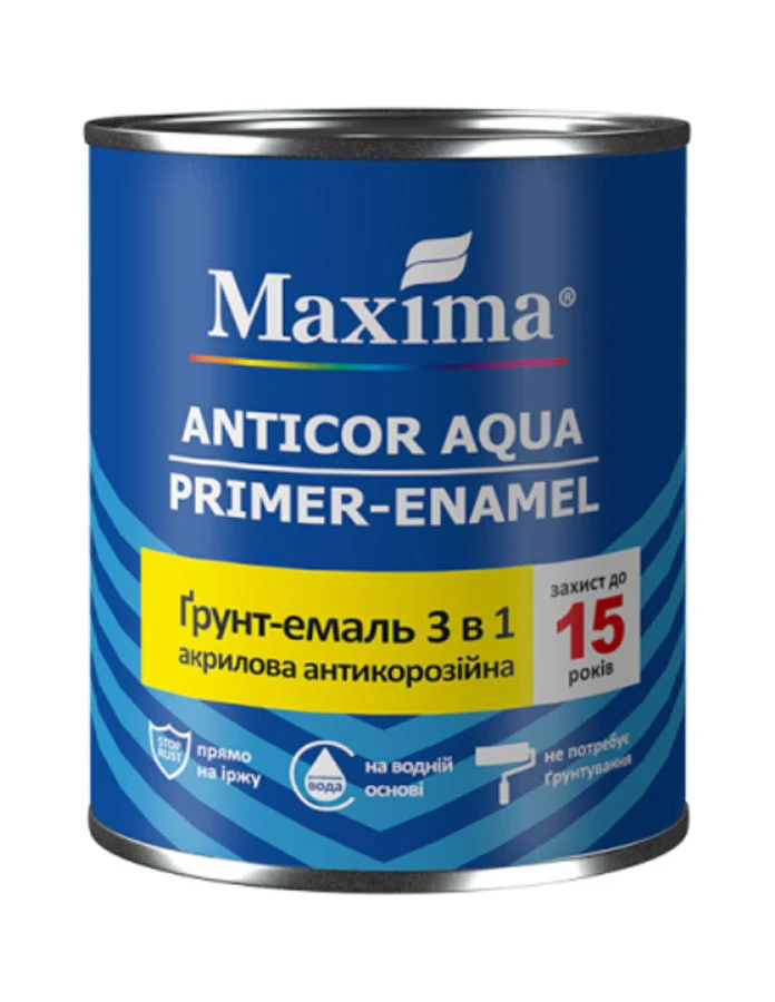 Грунт-емаль Maxima антикорозійний 0,75 кг Зелений