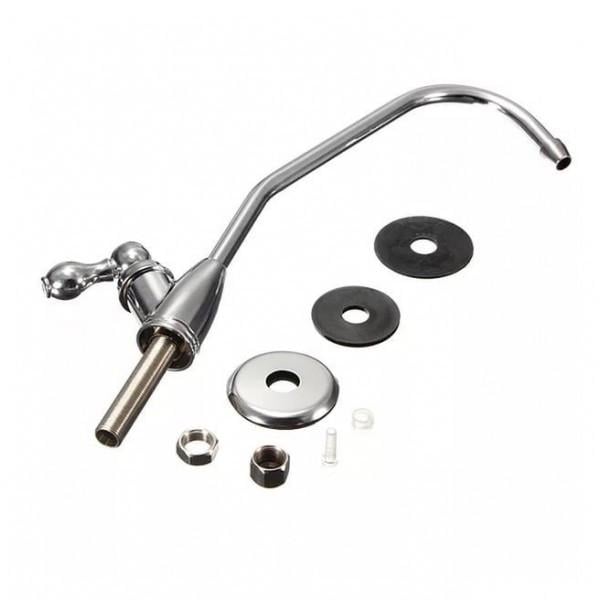 Кран для обратного осмоса Aquakut FCT-4 полувращающийся рычаг Хром (104-310) Кран для обратного осмоса Aquakut FCT-4 полувращающийся рычаг Хром (104-310)