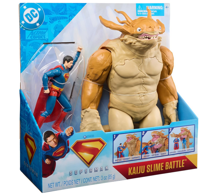 Ігровий набір DC Comics Superman Superman Vs. Kaiju Slime Battle Action Figure Set Супермен проти Кайдзю