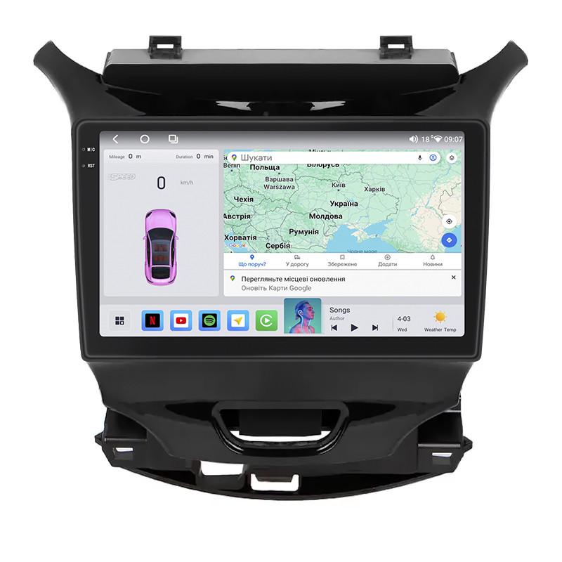 Автомагнитола штатная Lesko QLED CarPlay/4G/Wi-Fi/GPS/360° для Chevrolet Cruze II 2015- 4/64Gb 9" (2330506010)