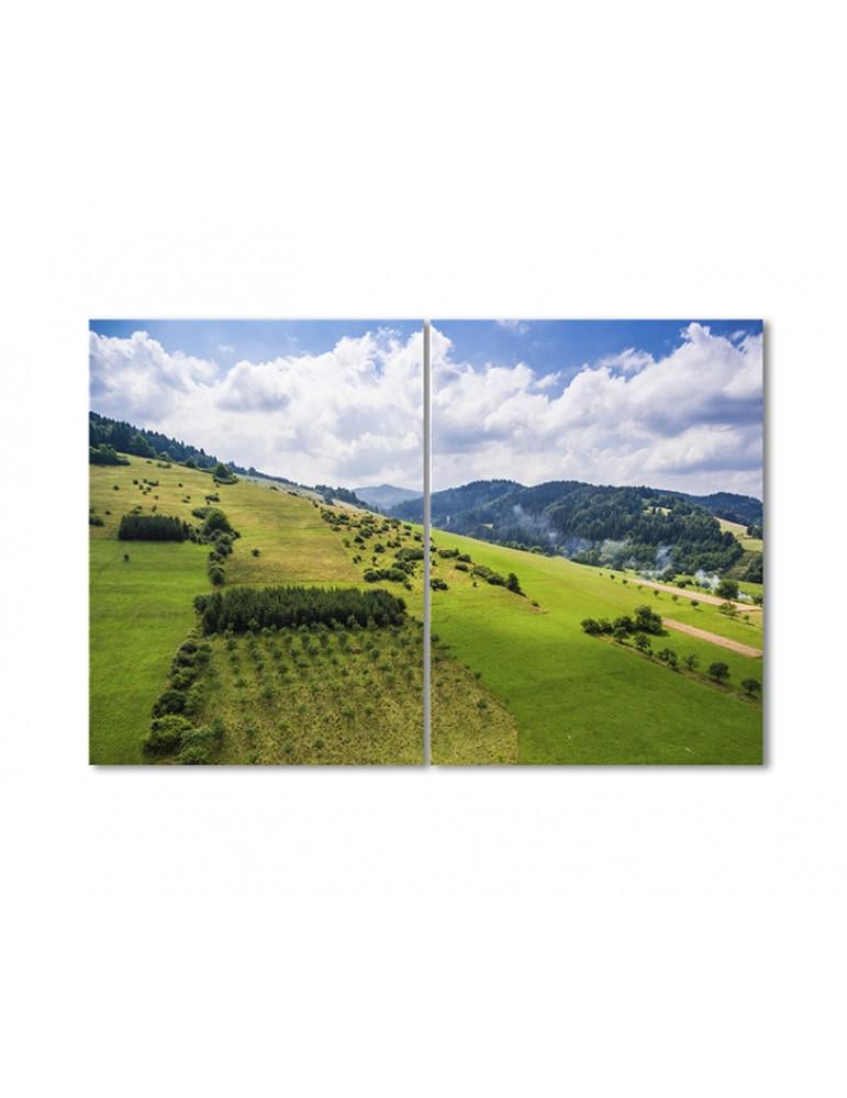 Картина модульная Пейзажи холмов 2 модуля 60x90 см