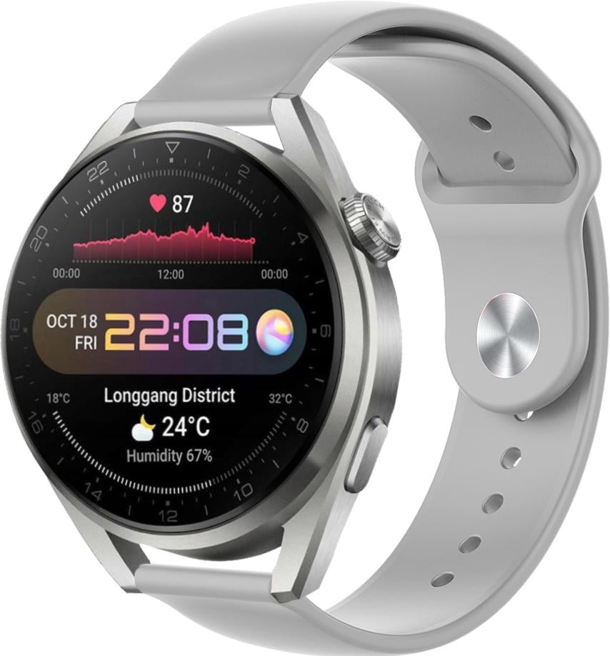 Ремінець Base для Huawei Watch 3 Pro Grey (22559-33)