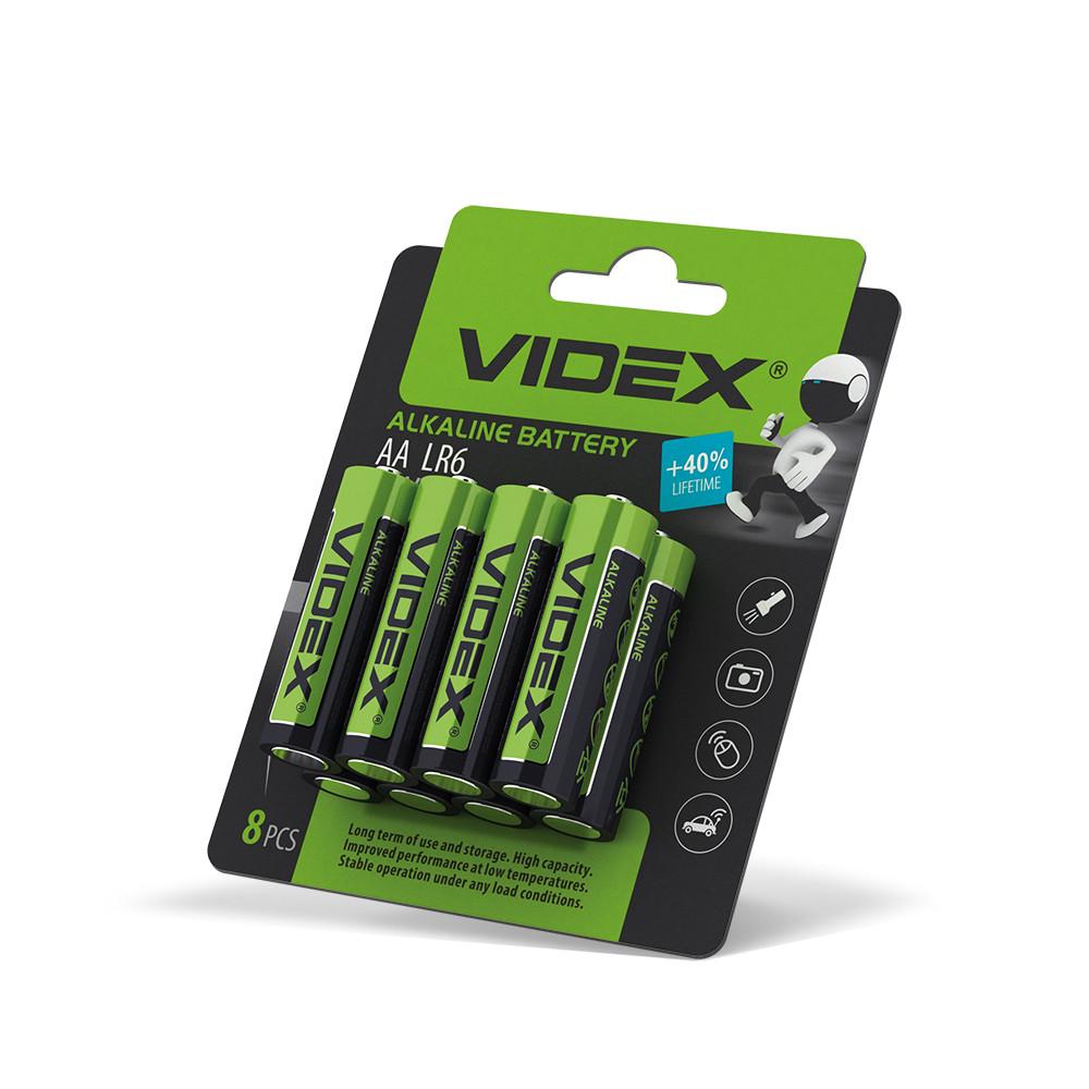 Батарейка лужна Videx LR6 АА Blister Card 8 шт. (12730) Батарейка лужна Videx LR6 АА Blister Card 8 шт. (12730)
