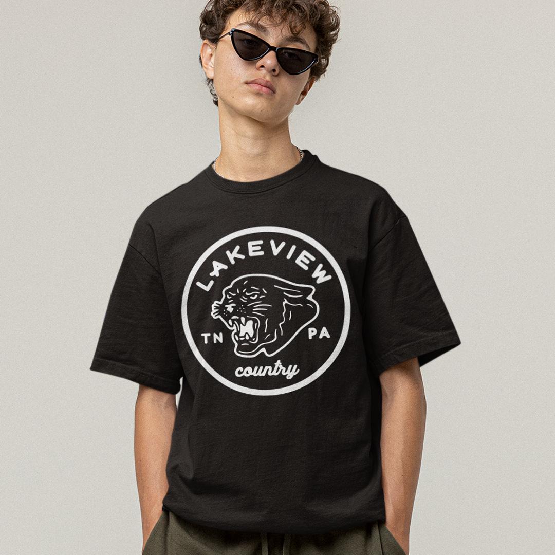 Футболка унисекс Lakeview Logo XL Черный (0000012286)