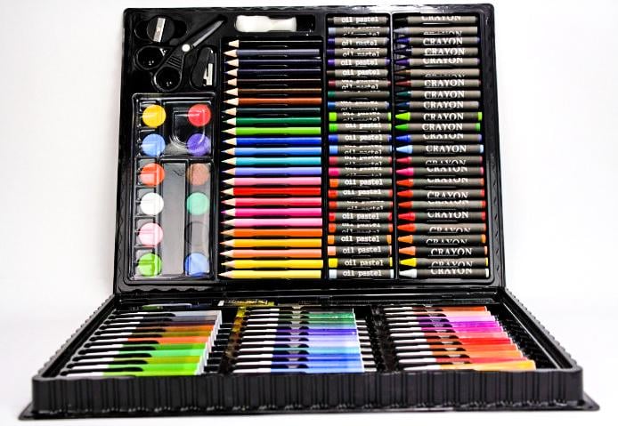 Набір для дитячої творчості Art Set у валізі 150 пр, Black - фото 1