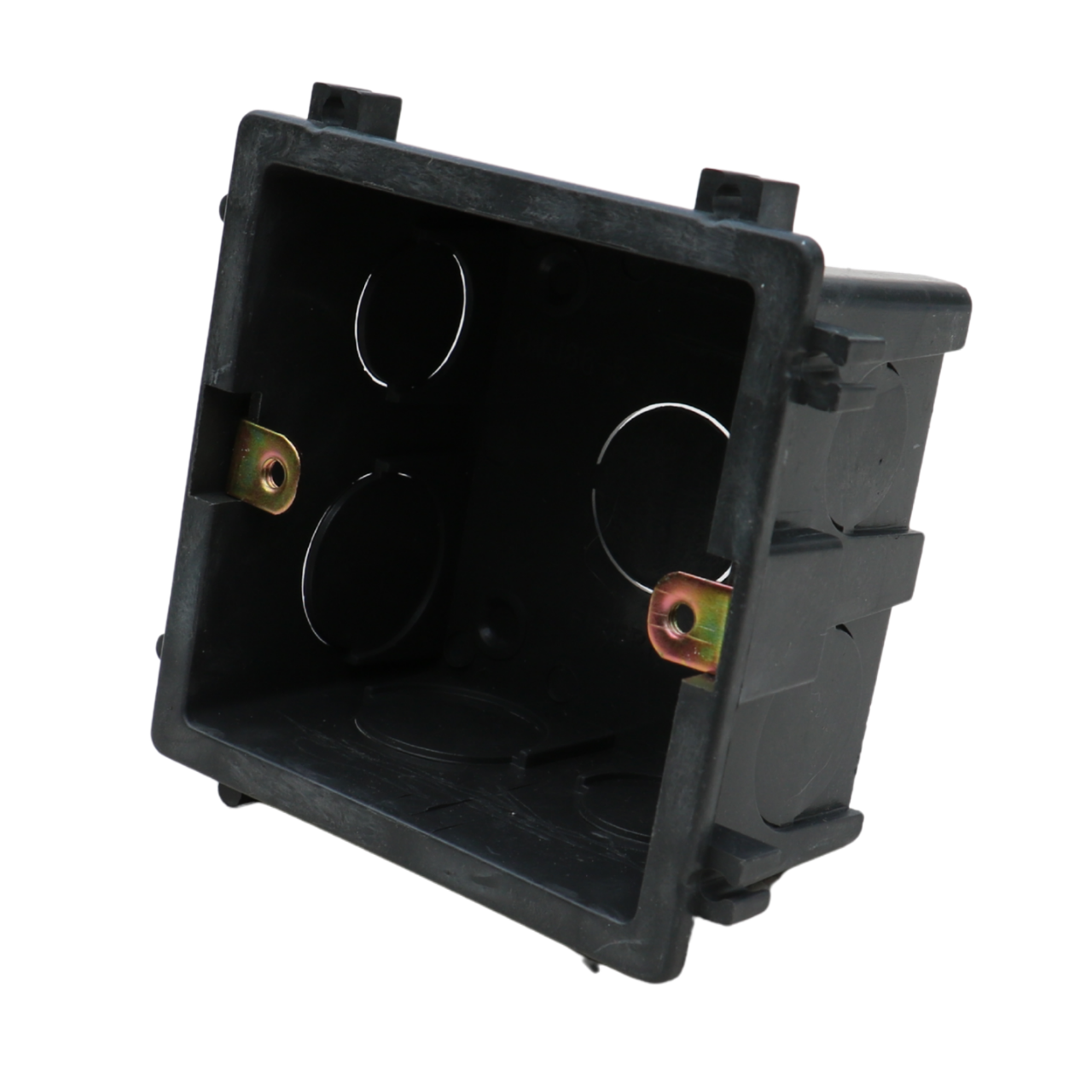 Підрозетник квадратний MERALLI внутрішнього монтажу горизонтальний та вертикальний Чорний (SWKM0G001)