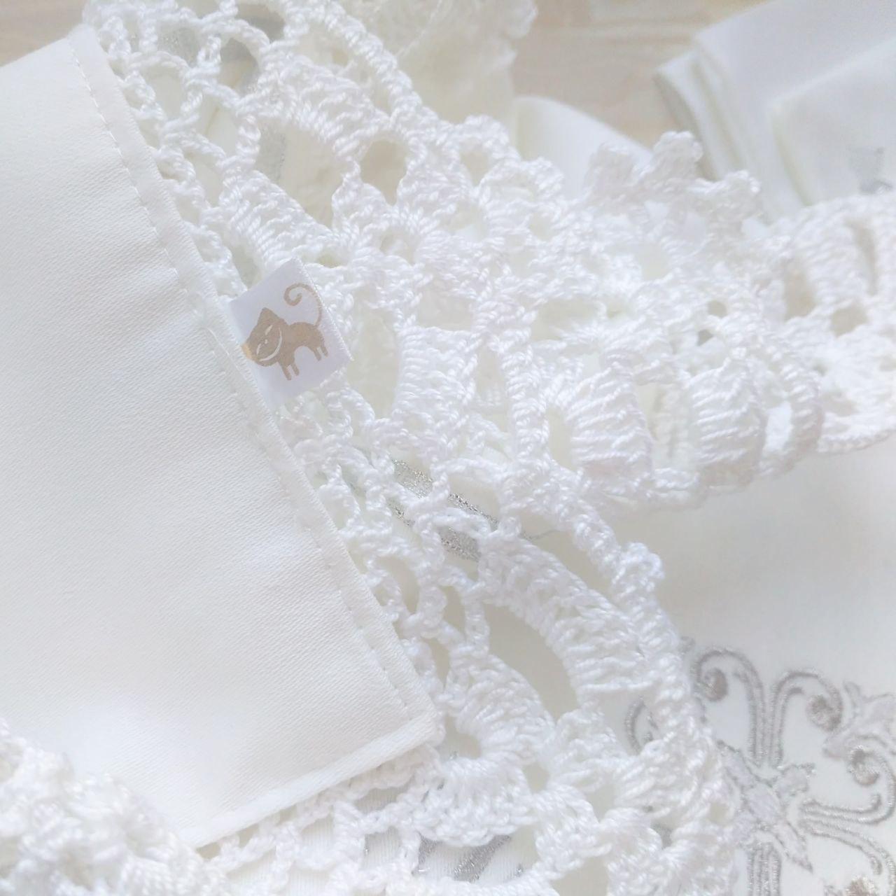 Крыжма крестильная Любовь Богородицы с кружевом (2181650498) - фото 2 Крыжма крестильная Любовь Богородицы с кружевом (2181650498) - фото 2